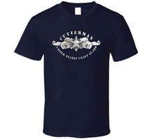 Load image into Gallery viewer, Uscg - Cutterman Badge - Enlisted - Silver T Shirt