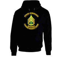 Load image into Gallery viewer, Staff Sergeant - E6 - w Text - Retired - Hoodie