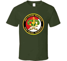 Load image into Gallery viewer, Army - 3rd Cavalry Regiment Dui - Red White - Fort Meade, Maryland - T-Shirts - Classic