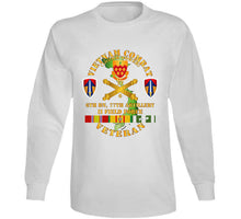 Load image into Gallery viewer, Army - Vietnam Combat Veteran W 6th Bn 77th Artillery Dui - Ii Field Force W Vn Svc - Long Sleeve Tee