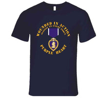 Load image into Gallery viewer, Wounded In Action - Purple Heart - T-Shirts - Premium