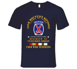 10th Mountain Division - Climb To Glory - Reforger 90, Centurion Shield  - Cold X 300 T Shirt