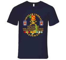 Load image into Gallery viewer, Army - Vietnam Combat Vet - Alpha Battery, 2nd Bn 40th Artillery - 199th Infantry Bde - Vn Svc -T-Shirts - Premium