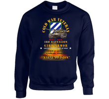 Load image into Gallery viewer, Army - Cold War Vet - 3rd Bn 63rd Armor - 3rd Inf Div - Augsberg Frg - M60a1 Tank - Marne Div Sweatshirt