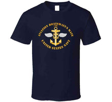 Load image into Gallery viewer, Navy - Rate - Aviation Boatswain's Mate Pin with Text - T Shirt - Classic