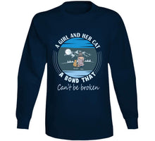 Load image into Gallery viewer, A Girl And Her Cat - On Blk Classic T Shirt, Crewneck Sweatshirt, Hoodie, Long Sleeve, Mug