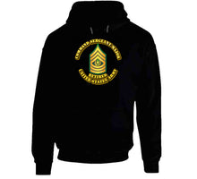 Load image into Gallery viewer, Command Sergeant Major - E9 - w Text - Retired - Hoodie