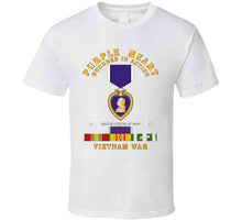 Load image into Gallery viewer, Purple Heart - Wia W Vn Svc W Purple Heart Ribbon T Shirt