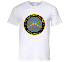 Load image into Gallery viewer, Army - 25th Infantry Regiment - Fort Missoula, Mt - Buffalo Soldiers W Inf Branch V1 T Shirt - Premium