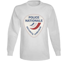 Load image into Gallery viewer, Police Nationale France Police Patch Blanc T Shirt