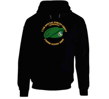 Load image into Gallery viewer, 77th Special Forces Group, (Airborne), Beret with Text - T Shirt, Premium and Hoodie