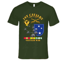 Load image into Gallery viewer, Army - 1st Cavalry (Air Cavalry) - 23rd Infantry Division with Vietnam Service Ribbons - T-Shirts - Premium