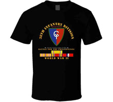 Load image into Gallery viewer, Army - 38th Infantry Division with WWII (Pacific Theater) Service Ribbons - T Shirt, Premium and Hoodie