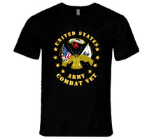 Load image into Gallery viewer, Emblem - US Army Center - Combat Veteran - T-Shirts - Premium