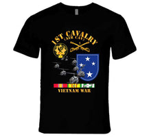 Load image into Gallery viewer, Army - 1st Cavalry (Air Cavalry) - 23rd Infantry Division with Vietnam Service Ribbons - T-Shirts - Premium