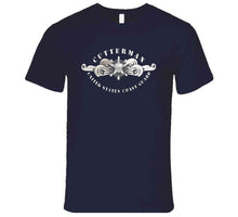Load image into Gallery viewer, Uscg - Cutterman Badge - Enlisted - Silver T Shirt