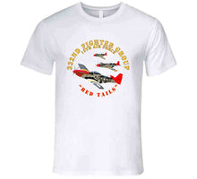 Load image into Gallery viewer, Army - Aac - 332nd Fighter Group - 12th Af - Red Tails T Shirt