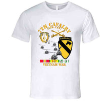Load image into Gallery viewer, Army - 7th Cavalry Regiment (Air Cavalry) - 1st Cavalry Division with Vietnam Service Ribbons Hoodie, Tshirt and Premium