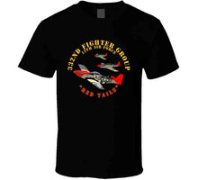 Load image into Gallery viewer, Army - Aac - 332nd Fighter Group - 12th Af - Red Tails T Shirt