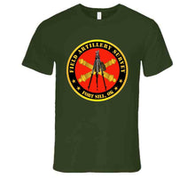 Load image into Gallery viewer, Army - Field Artillery Survey W Branch - Aiming Circle Ft Sill Ok T-Shirts - Premium