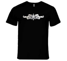 Load image into Gallery viewer, USCG - Cutterman Badge (Enlisted) Silver T Shirt,Premium and Hoodie