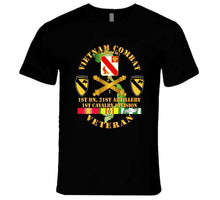 Load image into Gallery viewer, Army - Vietnam Combat Veteran, with 1st Batallion, 21st Artillery, Distinctive Unit Insignia, 1st Cavalry Division - T Shirt, Hoodie, and Premium