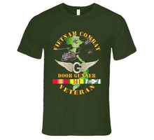 Load image into Gallery viewer, Army - Vietnam Combat Veteran Door Gunner - Air Assault with Vietnam Service Ribbons T-shirt, Premium, Hoodie