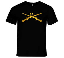 Load image into Gallery viewer, Army - 24th Infantry Regiment Branch Wo Txt T Shirt