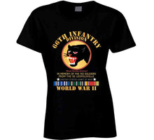 Load image into Gallery viewer, Army - 66th Infantry Div - Black Panther Div - Wwii W Ss Leopoldville W Eu Svc Ladies T Shirt