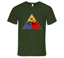 Load image into Gallery viewer, Army - 191st Tank Battalion with Shoulder Sleeve Insignia - T Shirt, Premium and Hoodie