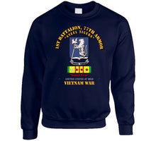 Load image into Gallery viewer, Army - 1st Bn 77th Armor w 8 VN Campaign Stars - Crewneck Sweatshirt