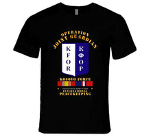 Load image into Gallery viewer, Army - US Army Peace Keeping, Operation Joint Guardian, Kosovo, with Kosovo Service Ribbons - T Shirt, Premium and Hoodie