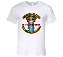 Load image into Gallery viewer, Army - Special Forces w Afghan SVC Ribbons -T-Shirts - Premium