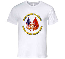 Load image into Gallery viewer, Emblem - US Flag - USMC Colors T Shirt
