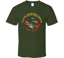 Load image into Gallery viewer, Army - Aac - 332nd Fighter Group - 12th Af - Red Tails T Shirt