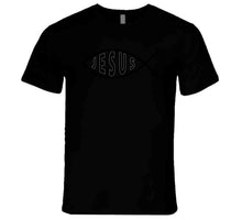 Load image into Gallery viewer, Jesus Fish w Jesus txtx - T-Shirts - Premium
