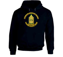 Load image into Gallery viewer, Command Sergeant Major - E9 - w Text - Retired - Hoodie