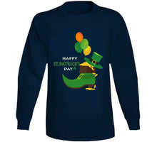 Load image into Gallery viewer, St. Patrick's Day - Leprechaun's Shoe with Gold Coins Long Sleeve Tee
