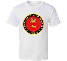 Load image into Gallery viewer, Army - 33rd Field Artillery Regiment - Veteran with Coat of Arms T Shirt - Classic