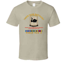 Load image into Gallery viewer, Army - 758th Tank Battalion, "Tuskers", World War II with European Theater Service Ribbons - T Shirt, Premium and Hoodie