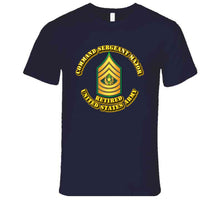 Load image into Gallery viewer, Command Sergeant Major - E9 - w Text - Retired - T-Shirts - Premium