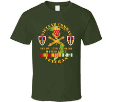 Load image into Gallery viewer, Army - Vietnam Combat Veteran W 6th Bn 77th Artillery Dui - Ii Field Force W Vn Svc - T-Shirts - Classic