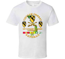 Load image into Gallery viewer, Army - Vietnam Combat Veteran With 1st Cavalry Division, Unit Crest - T-Shirts - Classic