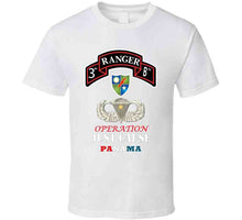 Load image into Gallery viewer, Army - 3rd Rgr Bn With Dui - Basic Airborne W Combat Jump Star W Opn Just Cause Txt X 300 Classic T Shirt, Crewneck Sweatshirt, Hoodie, Long Sleeve, Mug