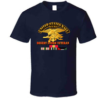 Load image into Gallery viewer, Navy - SEAL - Desert Storm Veteran T Shirt