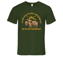 Load image into Gallery viewer, Army - 25th Infantry Regiment - Buffalo Soldiers W 25th Inf Branch Insignia T Shirt