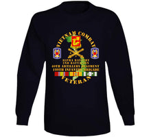 Load image into Gallery viewer, Army - Vietnam Combat Vet - Alpha Battery, 2nd Bn 40th Artillery - 199th Infantry Bde - Vn Svc - Long Sleeve Tee