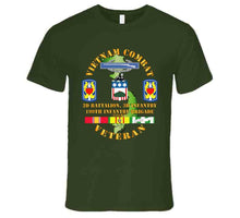 Load image into Gallery viewer, Army - Vietnam Combat Veteran, 2nd Battalion, 3rd Infantry, 199th Infantry Brigade with Vietnam Service Ribbons - T-Shirts - Premium