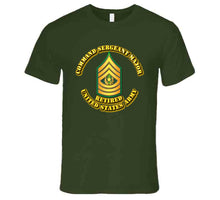 Load image into Gallery viewer, Command Sergeant Major - E9 - w Text - Retired - T-Shirts - Premium
