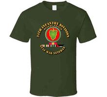 Load image into Gallery viewer, 24th Infantry Division - Desert Shield with Service Ribbons T-Shirt, Premium, and Hoodie